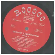 LP - Ernestine Schumann-Heink - Ernestine Schumann-Heink Volume II