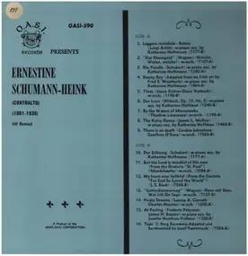 Ernestine Schumann-Heink - Ernestine Schumann-Heink, Contralto (1861-1936)