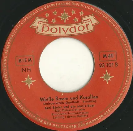 Erni Bieler Und Die Music-Boys - Auf Der Tangoharmonika