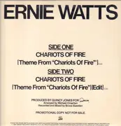12inch Vinyl Single - Ernie Watts - Chariots Of Fire - PROMO