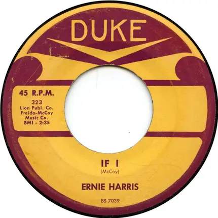 Ernie Harris - With You / If I