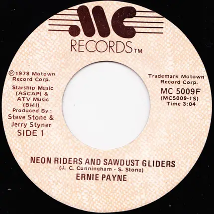 Ernie Payne - Neon Riders And Sawdust Gliders