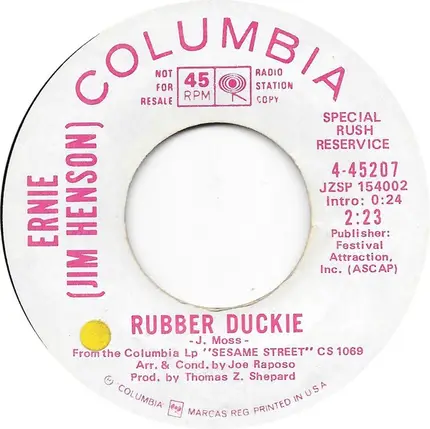 Ernie - Rubber Duckie