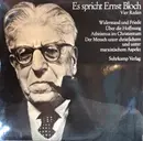 Double LP - Ernst Bloch - Es Spricht Ernst Bloch - Vier Reden - booklet