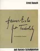 2x7inch Vinyl Single - Ernst Busch, Kurt Tucholsky, Hanns Eisler - An preußischen Kaminen - + magazine