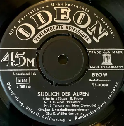Ernst Fischer - Südlich Der Alpen - Suite In Vier Sätzen