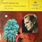 LP - Schubert / Brahms - Ernst Häfliger Singt Lieder Von Schubert Und Brahms - Mono, tulip rim