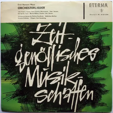 Ernst Hermann Meyer - Orchesterlieder