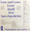 7inch Vinyl Single - Ernst Jandl - Laut Und Luise (Ernst Jandl Liest Sprechgedichte)