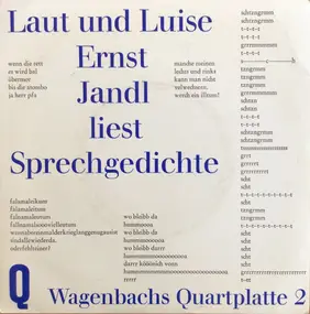 Ernst Jandl - Laut Und Luise (Ernst Jandl Liest Sprechgedichte)