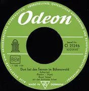 7inch Vinyl Single - Ernst Jäger mit den Budweiser Buben - Dort Bei Den Tannen Im Böhmerwald / Weil Du Schöne Augen Hast