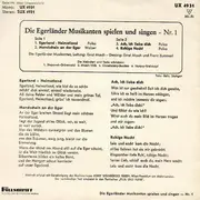 7inch Vinyl Single - Ernst Mosch Und Seine Original Egerländer Musikanten - Die Egerländer Musikanten Spielen Und Singen - Nr.1