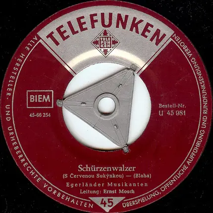Ernst Mosch Und Seine Original Egerländer Musikanten - Dorfschmied / Schürzenwalzer