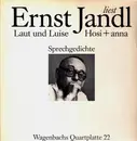 LP - Ernst Jandl - Ernst Jandl Liest Sprechgedichte - Laut Und Luise / Hosi + Anna - Wagenbachs Quartplatte
