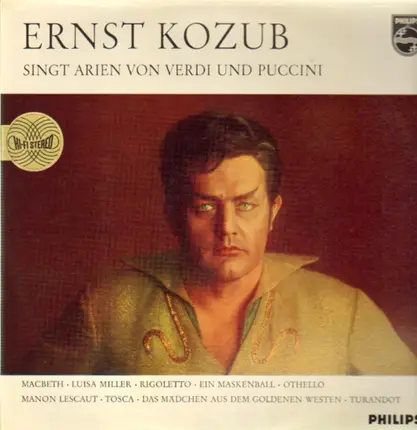 Ernst Kozub - Singt Arien von Verdi und Puccini