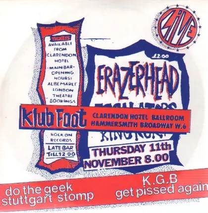 Erazerhead - Live At The Klub Foot