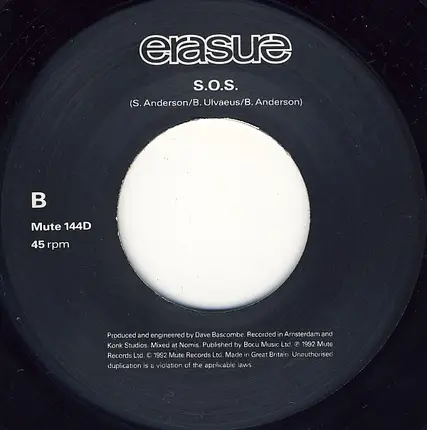 Erasure - Lay All Your Love On Me