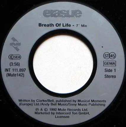 Erasure - Breath Of Life