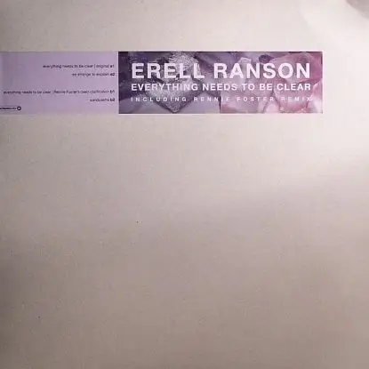Erell Ranson - Everything Need To Be Clear