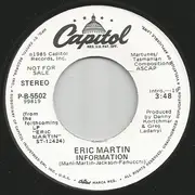 7inch Vinyl Single - Eric Martin - Information