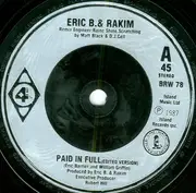 7inch Vinyl Single - Eric B. & Rakim - Paid In Full (Mini Madness - The Coldcut Remix) - Silver Injection Labels