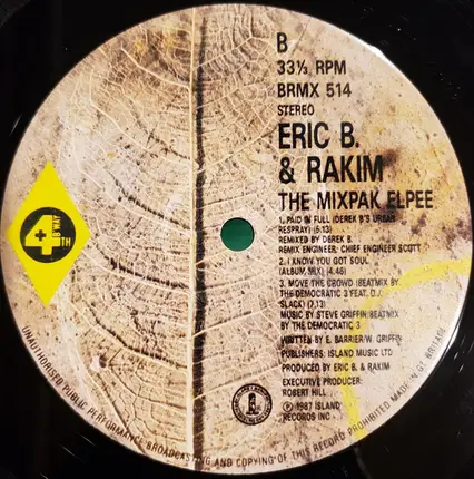 Eric B. & Rakim - The Mixpak Elpee