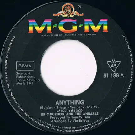 Eric Burdon & The Animals - Anything