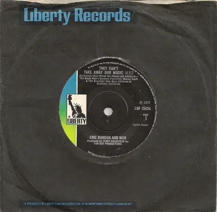 Eric Burdon & War - They Can't Take Away Our Music