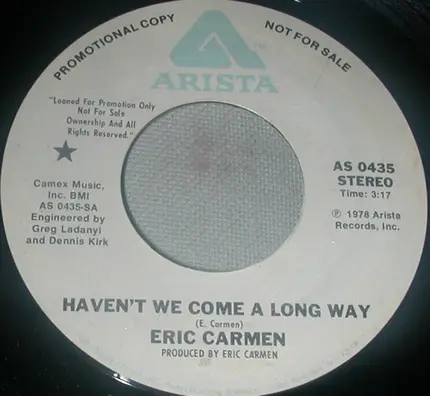 Eric Carmen - Haven't We Come A Long Way