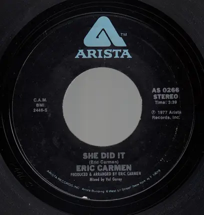 Eric Carmen - She Did It