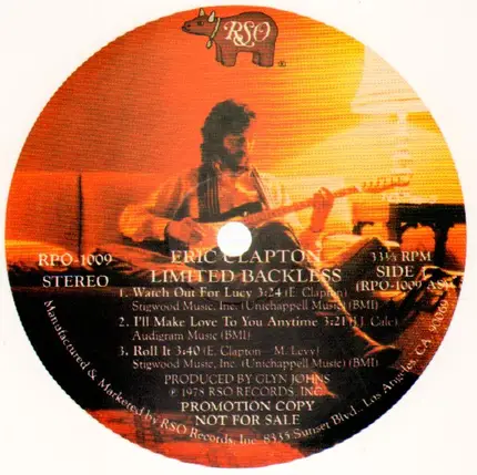 Eric Clapton - Limited Backless