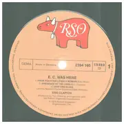 LP - Eric Clapton - E.C. Was Here