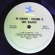 LP - Eric Dolphy - In Europe, Vol. 2