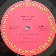 LP - Eric Gale - Part Of You - Obi, Insert