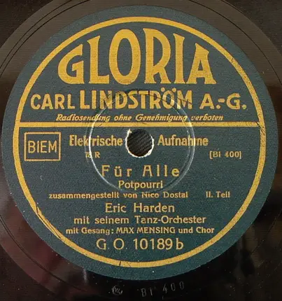 Eric Harden Mit Seinem Tanz-Orchester - Für Alle