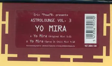 Eric 'Powa' B - Astrolounge Vol. 3 - Yo Mira