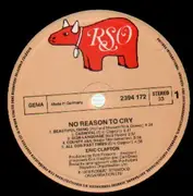 LP - Eric Clapton - No Reason To Cry - embossed cover