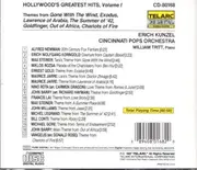 CD - Erich Kunzel , Cincinnati Pops Orchestra - Hollywood's Greatest Hits, Vol. 1
