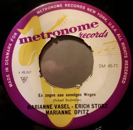 Erich Storz , Marianne Vasel , Marianne Opitz - Mein Mädel Aus Dem Mühlengrund