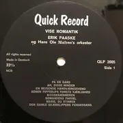 LP - Erik Paaske Og Hans-Ole Nielsen's Orkester - Vise Romantik