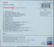 CD - Erik Satie - Pascal Rogé - Piano Works
