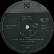 LP-Box - Erik Satie , Frank Glazer - Sämtliche Klavierwerke Für Soloklavier