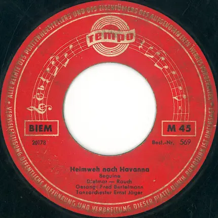 Erika Berg / Fred Bertelmann - Dich Werd' Ich Nie Vergessen / Heimweh Nach Havanna