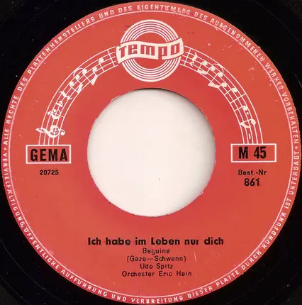 Erika Berg / Udo Spitz - Eine Rose Aus Santa Monica / Ich Habe Im Leben Nur Dich