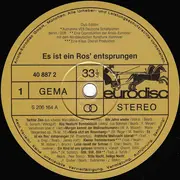 LP - Erika Köth , Chantal Mathieu ∙ Julia Migenes , René Kollo ∙ Hermann Prey , Rudolf Schock ∙ Peter Sc - Es Ist Ein Ros' Entsprungen