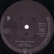 7inch Vinyl Single - Errol Brown - This Time It's Forever