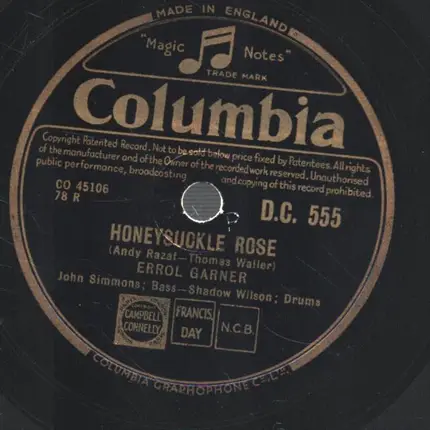 Errol Garner - My heart stood still / Honeysuckle rose