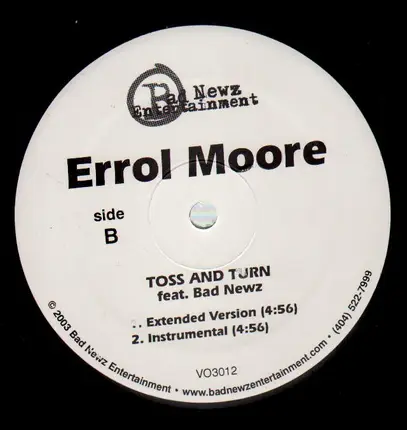 Errol Moore - Toss and turn ft. Bad Newz