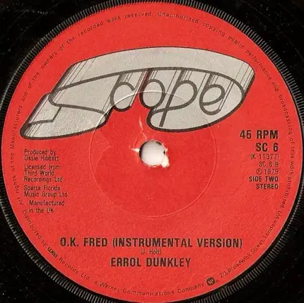 Errol Dunkley - O.K. Fred