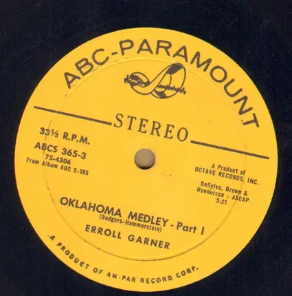 Erroll Garner - Oklahoma Medley Pt. I & P. II